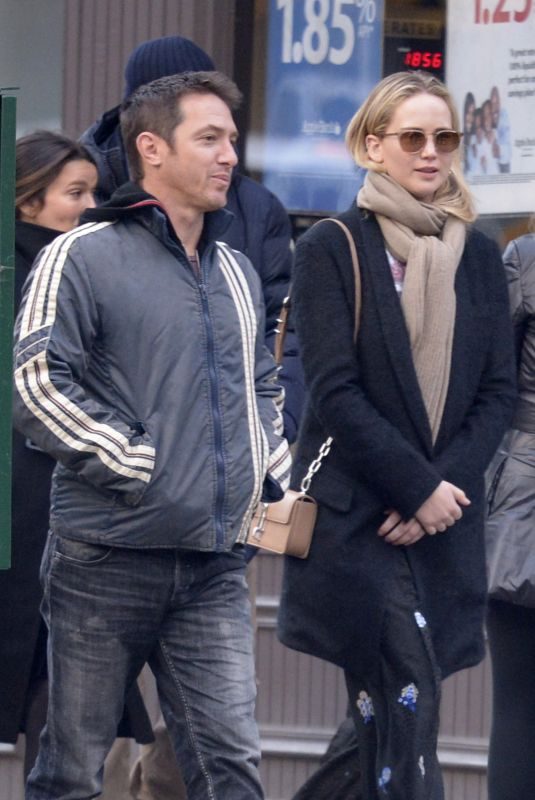 JENNIFER LAWENCE and Jeremy Plager Heading to Dinner in New York 04/11/2018