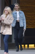 JENNIFER LAWRENCE in Denim Jacket Out in New York 04/01/2018