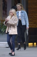 JENNIFER LAWRENCE in Denim Jacket Out in New York 04/01/2018