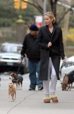 JENNIFER LAWRENCE in Flip Flops Out with Her Dog in New York 04/03/2018