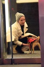 JENNIFER LAWRENCE Out with Her Dog in New York 04/06/2018