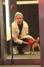 JENNIFER LAWRENCE Out with Her Dog in New York 04/06/2018