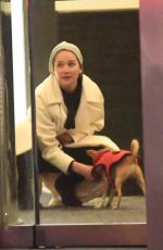 JENNIFER LAWRENCE Out with Her Dog in New York 04/06/2018