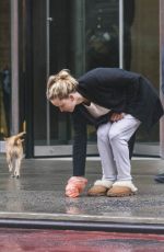 JENNIFER LAWRENCE Out with Her Dog in New York 04/16/2018