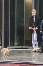 JENNIFER LAWRENCE Out with Her Dog in New York 04/16/2018
