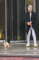 JENNIFER LAWRENCE Out with Her Dog in New York 04/16/2018