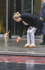 JENNIFER LAWRENCE Out with Her Dog in New York 04/16/2018