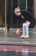 JENNIFER LAWRENCE Out with Her Dog in New York 04/16/2018