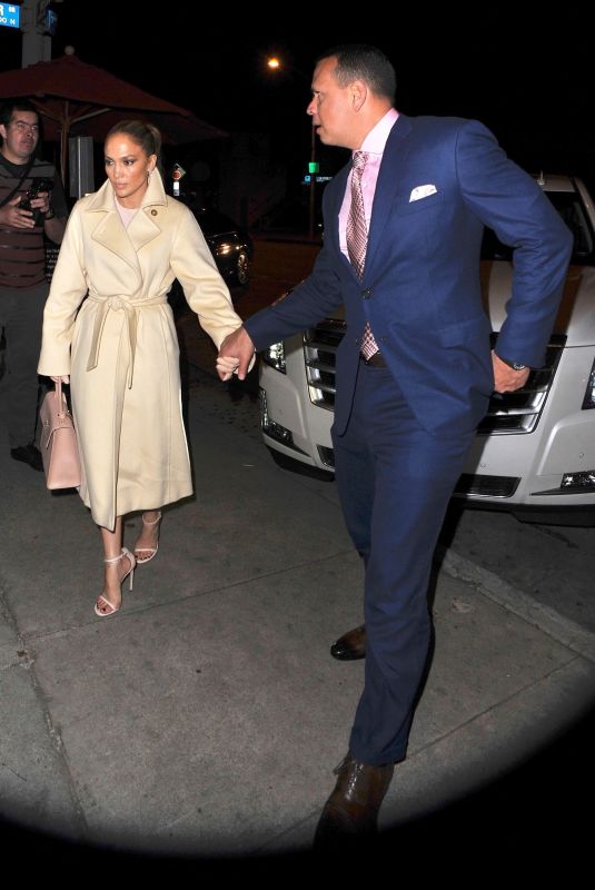 JENNIFER LOPEZ and Alex Rodriguez Out for Dinner at Craig