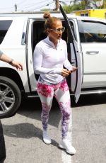 JENNIFER LOPEZ Arrives at a Gym in Beverly HIlls 04/01/2018