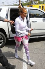 JENNIFER LOPEZ Arrives at a Gym in Beverly HIlls 04/01/2018