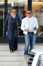 JENNIFER LOPEZ Shopping at Barneys New York in Beverly Hills 04/03/2018