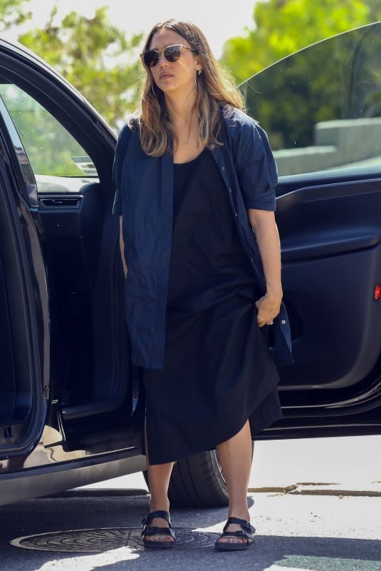 JESSICA ALBA Arrives at a Birthday Party in Beverly Hills 04/14/2018