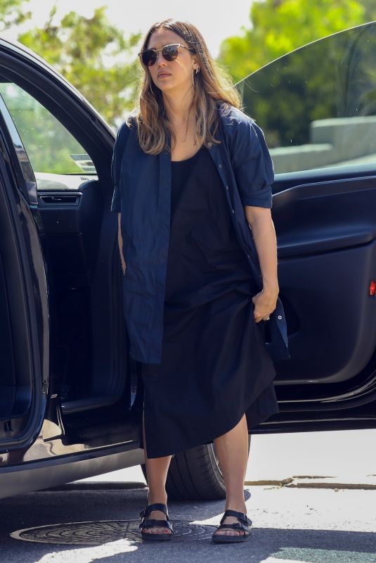 JESSICA ALBA Arrives at a Birthday Party in Beverly Hills 04/14/2018