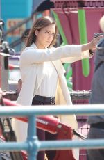 JESSICA ALBA on the Set of An Untitled Bad Boys Spinoff in Los Angeles 04/03/2018