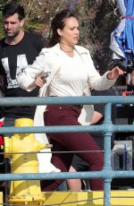 JESSICA ALBA on the Set of An Untitled Bad Boys Spinoff in Los Angeles 04/03/2018