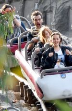 JESSICA CHASTAIN and Gian Luca Passi De Preposulo at Disneyland 03/30/2018