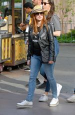 JESSICA CHASTAIN and Gian Luca Passi De Preposulo at Disneyland 03/30/2018
