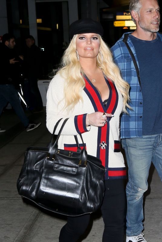 JESSICA SIMPSON at JFK Airport in New York 03/22/2018