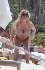 JESSICA SIMPSON in Bikini at a Beach in Bahamas 04/27/2018
