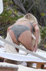 JESSICA SIMPSON in Bikini at a Beach in Bahamas 04/27/2018