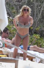 JESSICA SIMPSON in Bikini at a Beach in Bahamas 04/27/2018