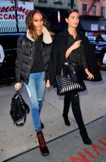 JOAN SMALLS and LILY ALDRIDGE Out for Dinner in New York 04/05/2018