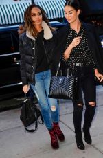 JOAN SMALLS and LILY ALDRIDGE Out for Dinner in New York 04/05/2018