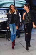 JOAN SMALLS and LILY ALDRIDGE Out for Dinner in New York 04/05/2018