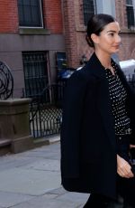 JOAN SMALLS and LILY ALDRIDGE Out for Dinner in New York 04/05/2018