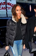 JOAN SMALLS and LILY ALDRIDGE Out for Dinner in New York 04/05/2018