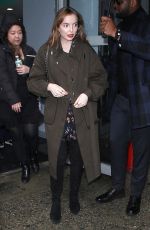 JODIE COMER Arrives at AOL Build Series in New York 04/04/2018