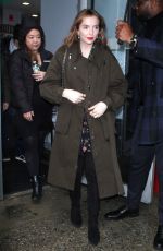 JODIE COMER Arrives at AOL Build Series in New York 04/04/2018