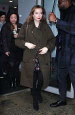 JODIE COMER Arrives at AOL Build Series in New York 04/04/2018