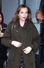 JODIE COMER Arrives at AOL Build Series in New York 04/04/2018