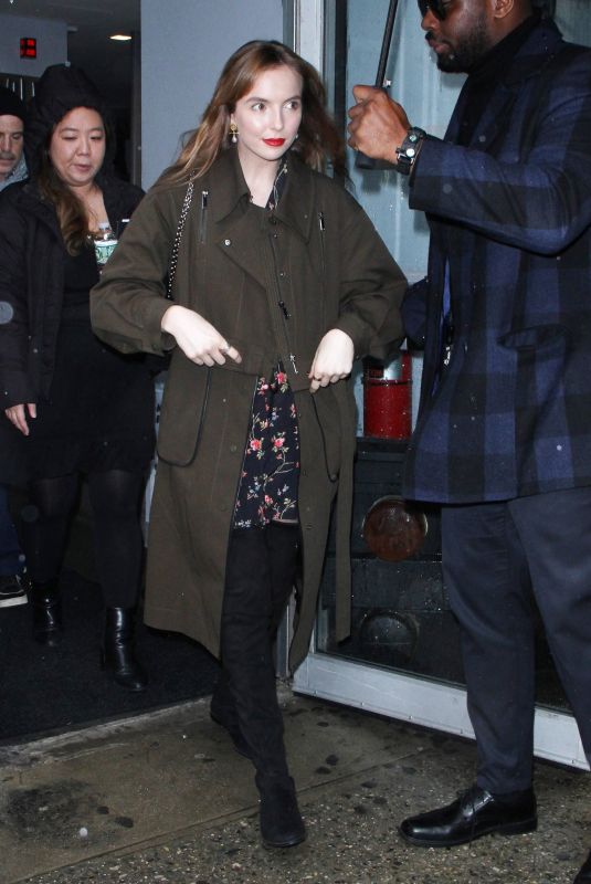 JODIE COMER Arrives at AOL Build Series in New York 04/04/2018