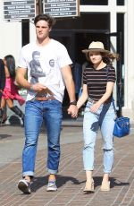 JOEY KING and Jacob Elordi Shopping at The Grove in Los Angeles 04/11/2018