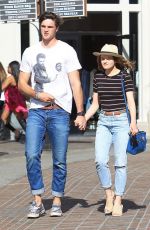 JOEY KING and Jacob Elordi Shopping at The Grove in Los Angeles 04/11/2018