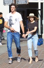 JOEY KING and Jacob Elordi Shopping at The Grove in Los Angeles 04/11/2018