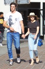 JOEY KING and Jacob Elordi Shopping at The Grove in Los Angeles 04/11/2018