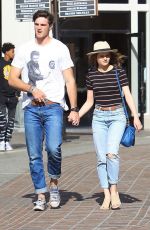 JOEY KING and Jacob Elordi Shopping at The Grove in Los Angeles 04/11/2018