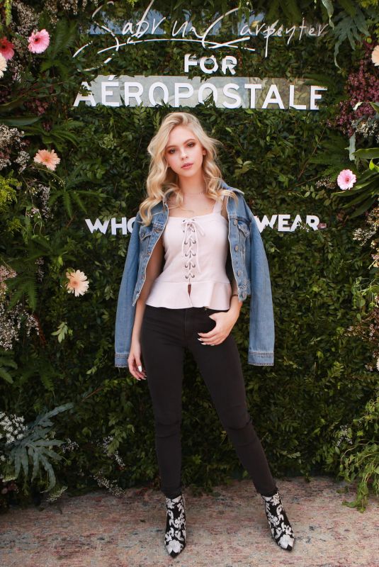 JORDYN JONES at Sabrina Carpenter for Aeropostale Event in Los Angeles 04/08/2018