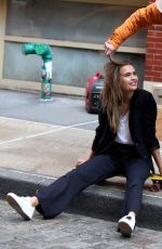 JOSEPHINE SKRIVER at a Photoshoot in New York 04/05/2018