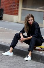 JOSEPHINE SKRIVER at a Photoshoot in New York 04/05/2018