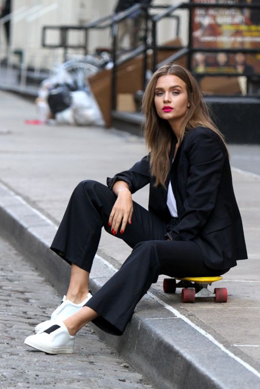 JOSEPHINE SKRIVER at a Photoshoot in New York 04/05/2018