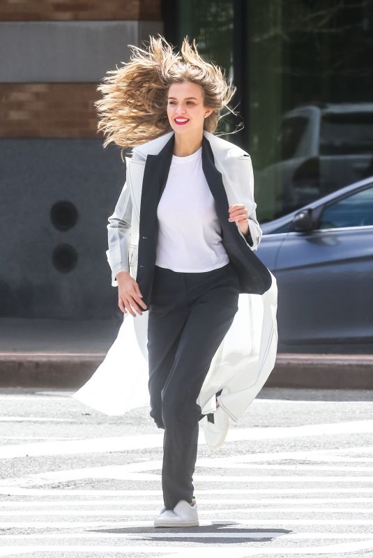 JOSEPHINE SKRIVER on the Set of a Photoshoot in New York 04/05/2018