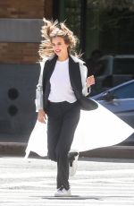 JOSEPHINE SKRIVER on the Set of a Photoshoot in New York 04/05/2018