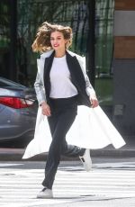 JOSEPHINE SKRIVER on the Set of a Photoshoot in New York 04/05/2018