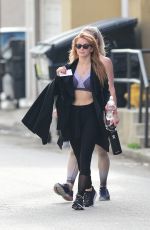 JULIANNE HOUGH and a Friend Leaves a Gym in Los Angeles 04/03/2018