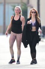 JULIANNE HOUGH and a Friend Leaves a Gym in Los Angeles 04/03/2018